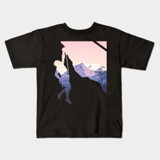 Mountain climber Kids T-Shirt